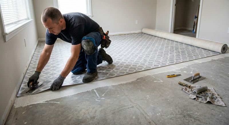 Sheet Linoleum Installation in Edgewood, MD